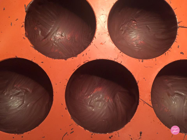sphères en chocolat