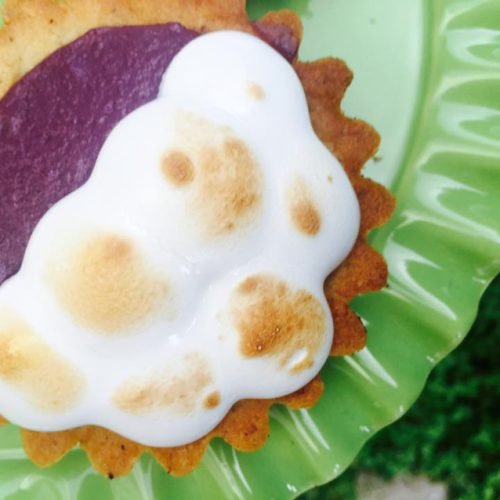 tartelettes cassis meringuées