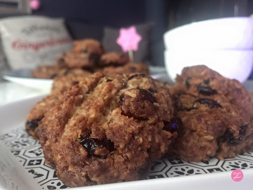cookies healthy noix de coco cranberries