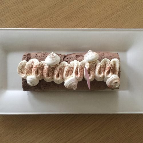 bûche noël chocolat praliné