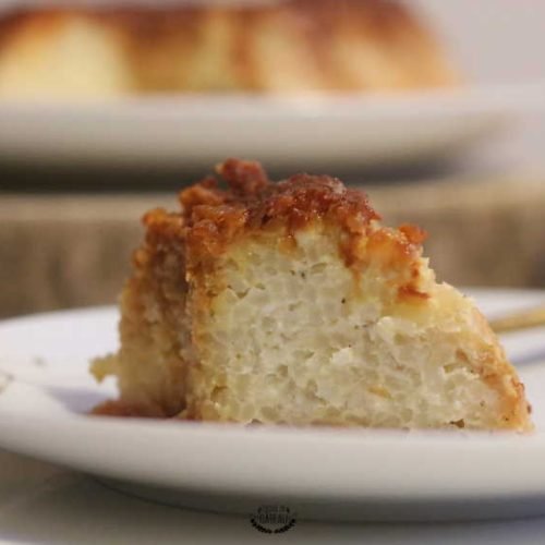 gâteau de riz au caramel