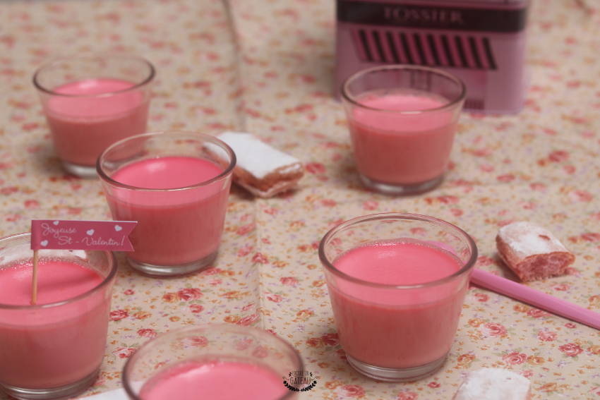 une recette Ladurée, les petits pots de crème à la rose