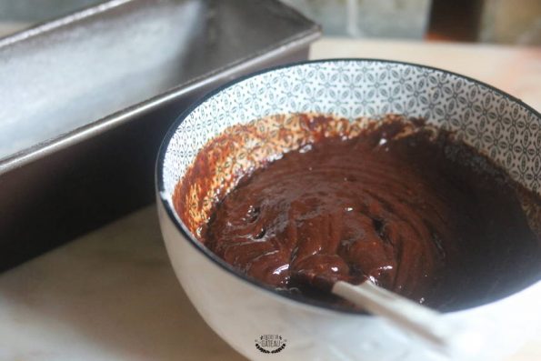 préparation du cakounet au chocolat