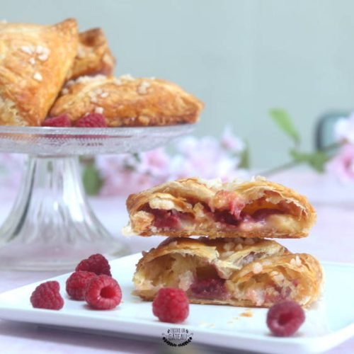recette de feuilletés citron framboise