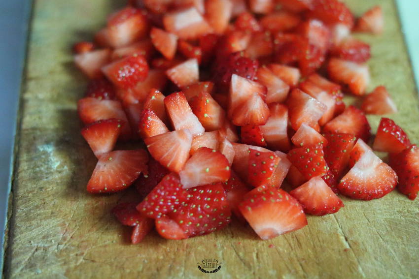 fraises sorbet rhubarbe fraises