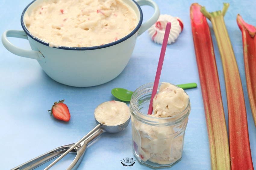 recette simple de sorbet rhubarbe fraises