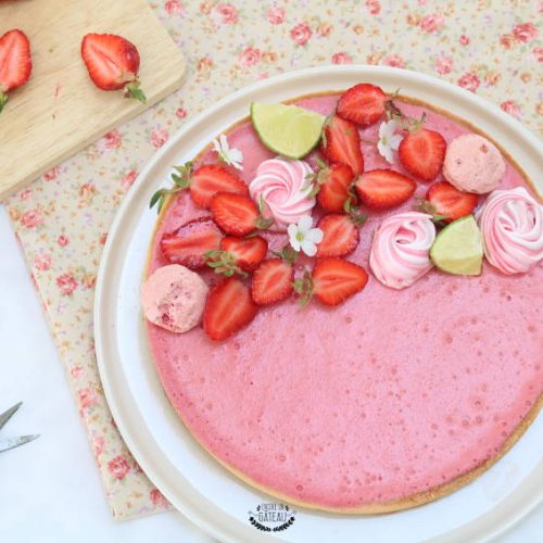 recette facile de tarte mousse fraises
