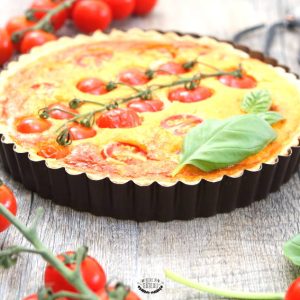 recette facile et rapide de tarte tomates cerises et fromage frais