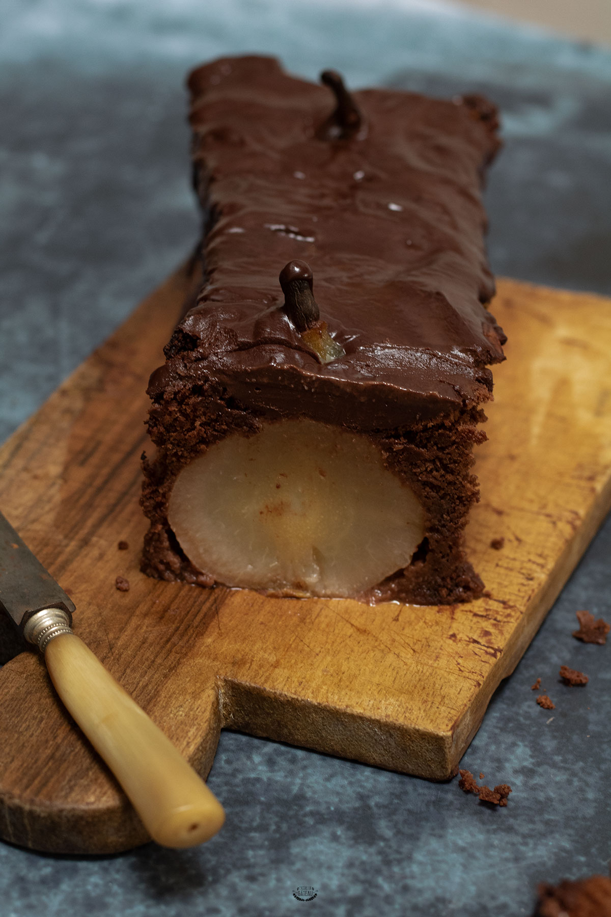 recette cake poires chocolat