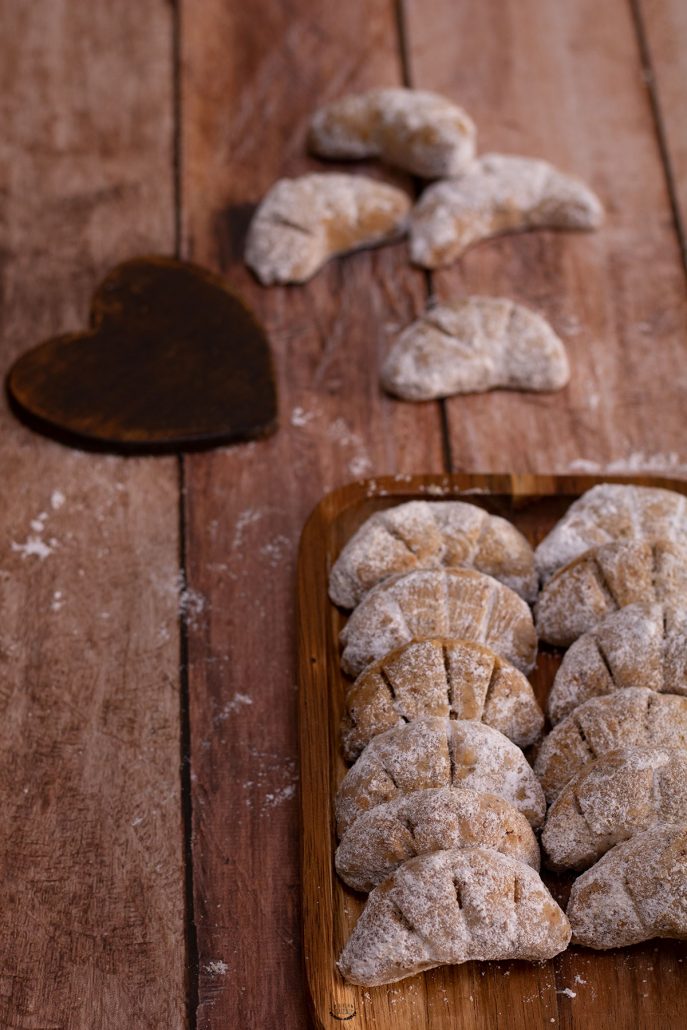 biscuits noisettes croissants de lune