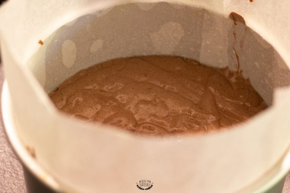 génoise chocolat avant cuisson