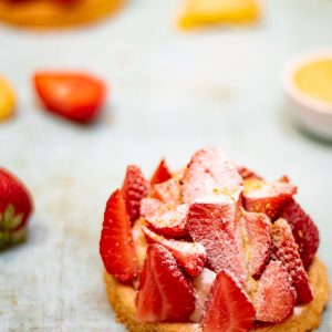 revisite tarte aux fraises lignac