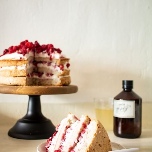 angel cake aux framboises