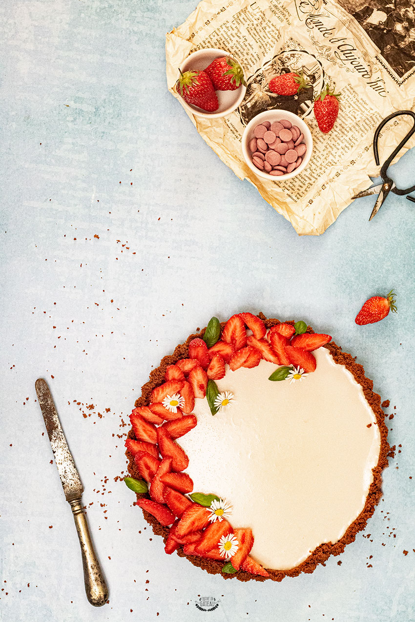 recette tarte aux fraises sans cuisson