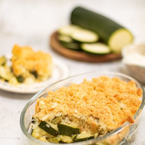 crumble courgettes