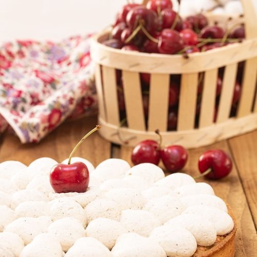 tarte pistache cerise