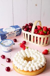 gâteau yaourt grec couronne fruits