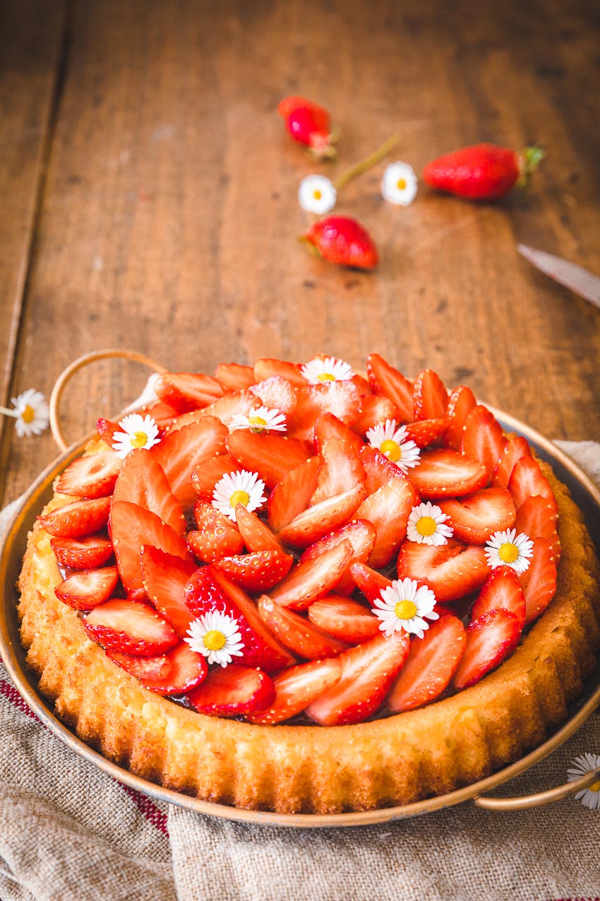 tarte aux fraises moelleuse