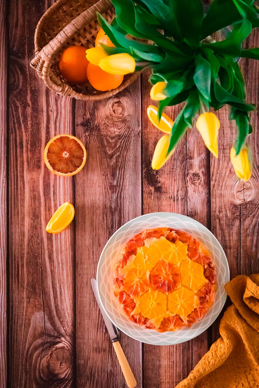 recette gâteau renversé à l'orange