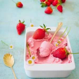 recette crème glacée fraise felder