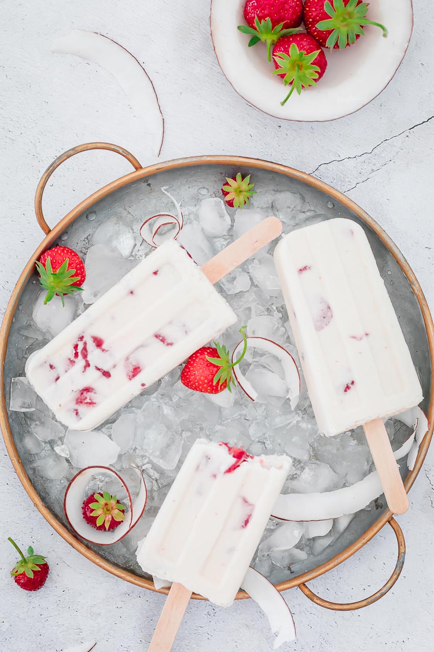 esquimaux yaourt glacé coco fraise