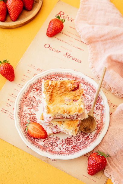 Gâteau magique fraise : une recette simple, un gâteau étonnant