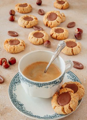 Les biscuits nids chocolat noisette de Martha Stewart