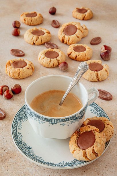Les biscuits nids chocolat noisette de Martha Stewart